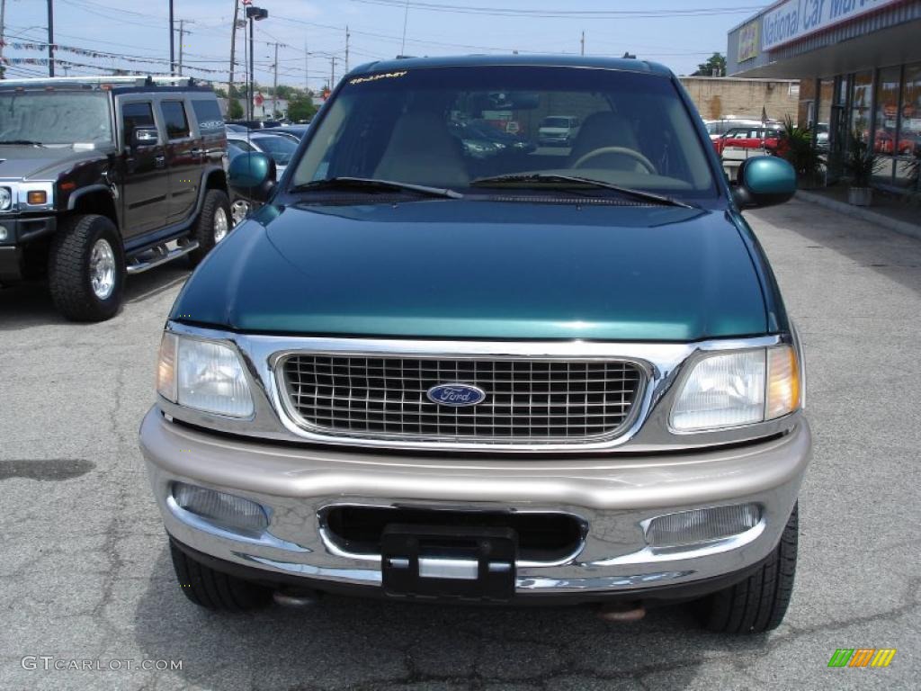 1998 Expedition Eddie Bauer 4x4 - Pacific Green Metallic / Medium Prairie Tan photo #4