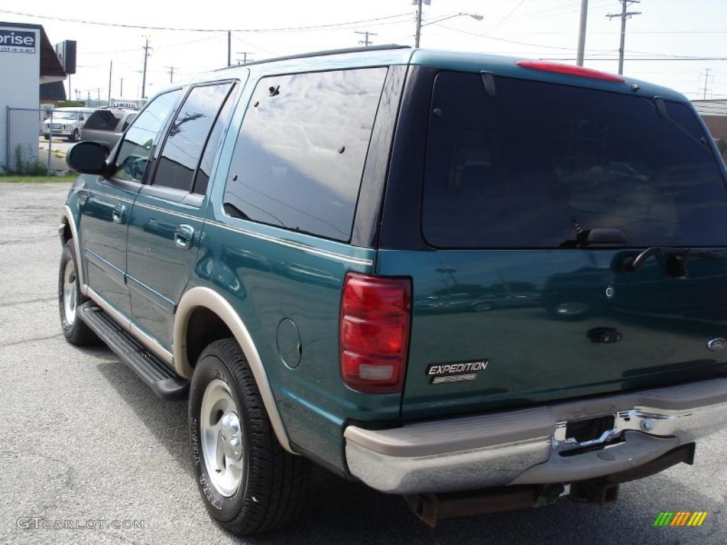 1998 Expedition Eddie Bauer 4x4 - Pacific Green Metallic / Medium Prairie Tan photo #6