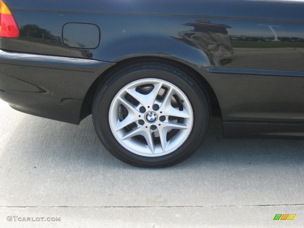 2004 3 Series 325i Convertible - Black Sapphire Metallic / Natural Brown photo #14