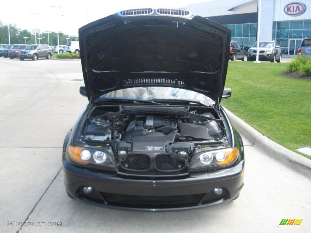 2004 3 Series 325i Convertible - Black Sapphire Metallic / Natural Brown photo #15