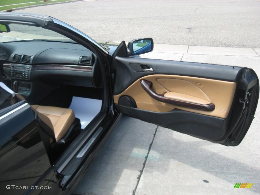 2004 3 Series 325i Convertible - Black Sapphire Metallic / Natural Brown photo #19