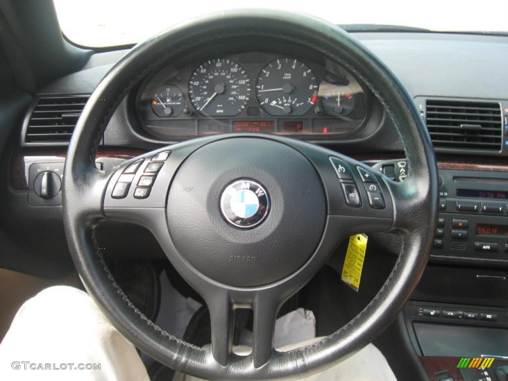 2004 3 Series 325i Convertible - Black Sapphire Metallic / Natural Brown photo #28