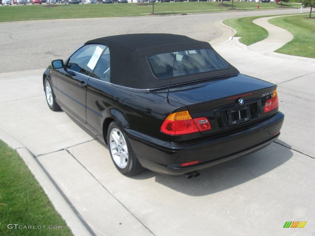 2004 3 Series 325i Convertible - Black Sapphire Metallic / Natural Brown photo #33