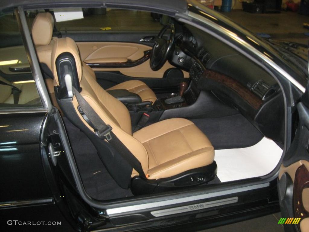 2004 3 Series 325i Convertible - Black Sapphire Metallic / Natural Brown photo #43