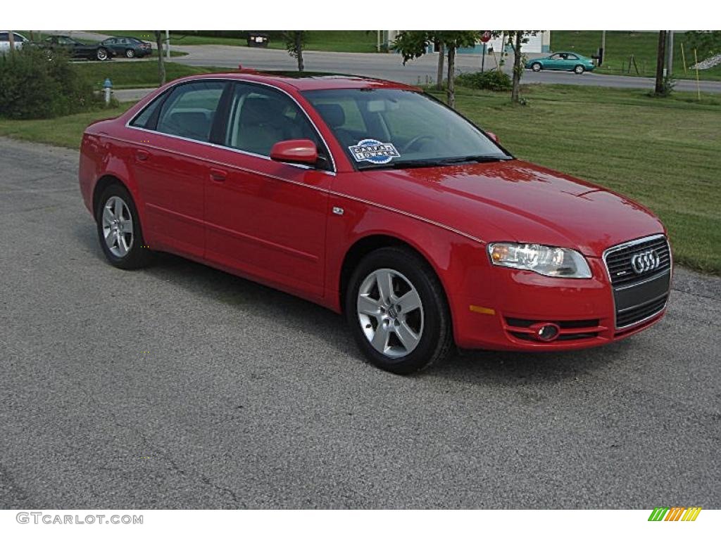 2005 A4 2.0T quattro Sedan - Brilliant Red / Beige photo #1