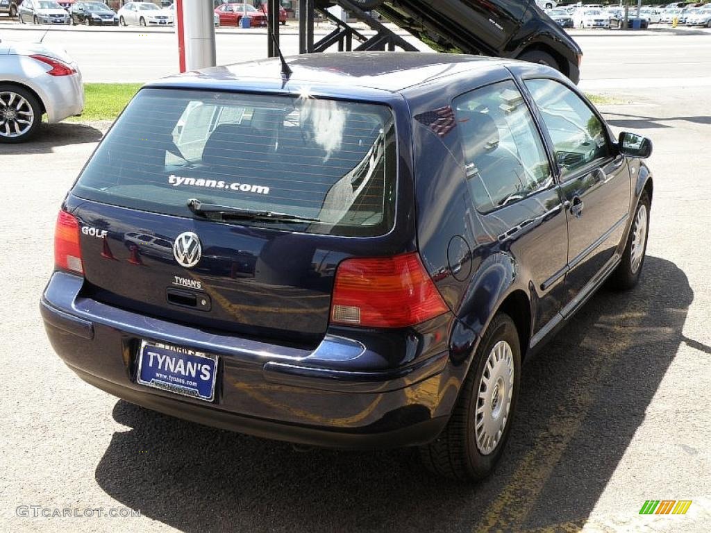 2002 Golf GL Coupe - Indigo Blue Pearl / Black photo #6