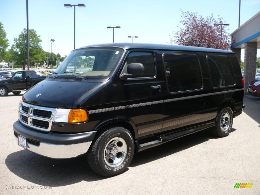 2003 Ram Van 1500 Passenger Conversion - Black / Sandstone photo #2