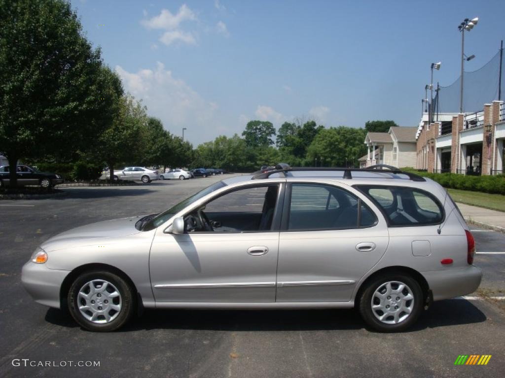 2000 Elantra GLS Wagon - Sandalwood / Gray photo #3