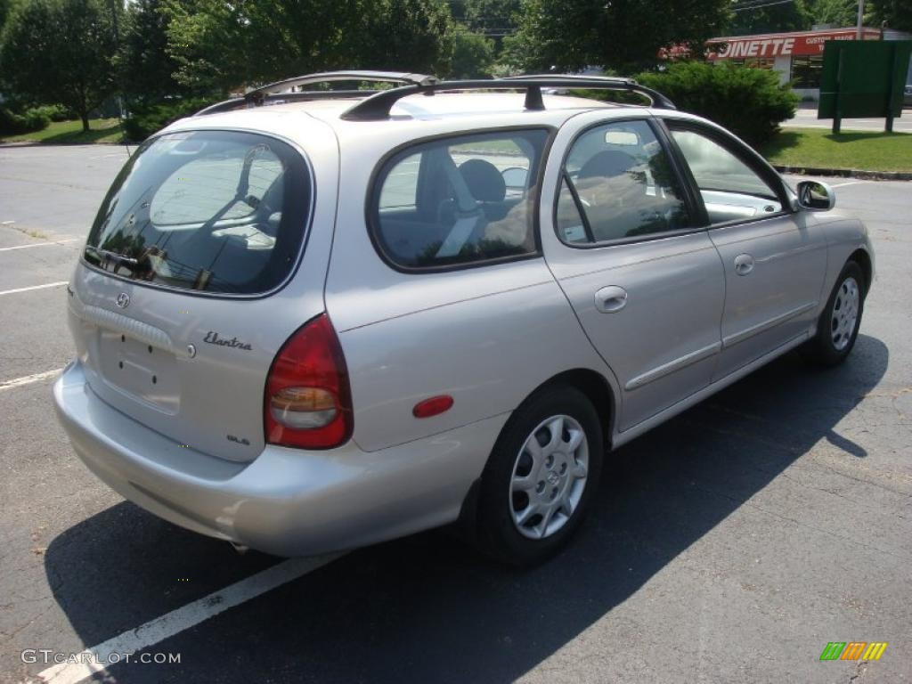 2000 Elantra GLS Wagon - Sandalwood / Gray photo #6