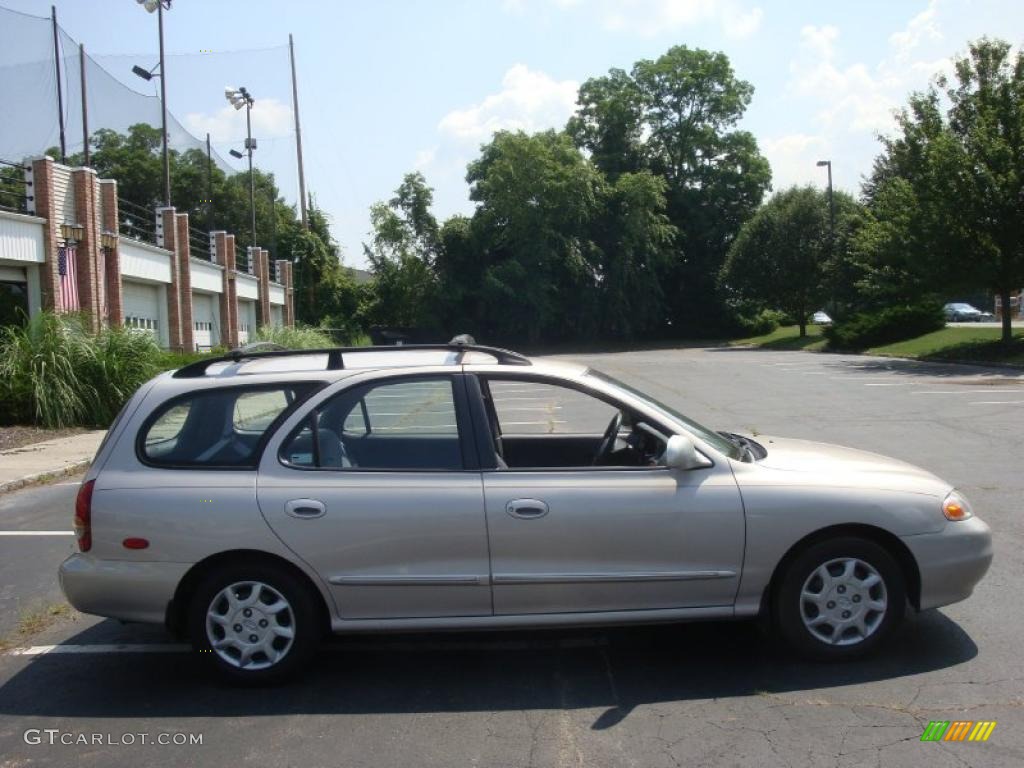 2000 Elantra GLS Wagon - Sandalwood / Gray photo #7