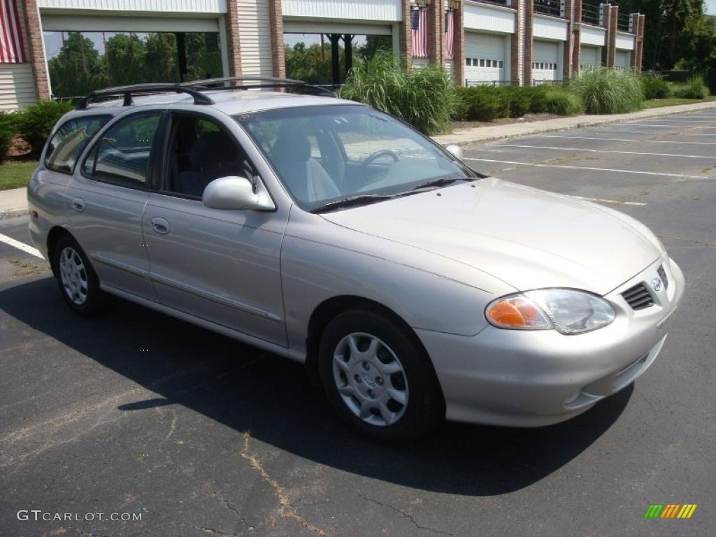2000 Elantra GLS Wagon - Sandalwood / Gray photo #8