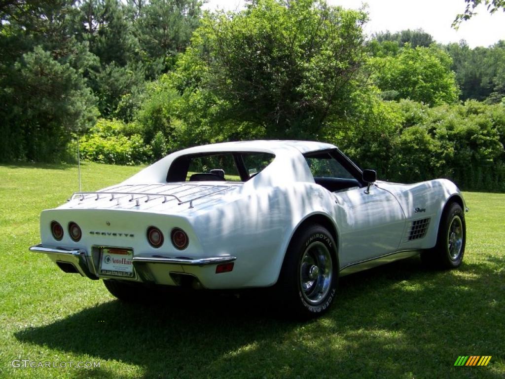 1972 Corvette Stingray Coupe - Classic White / Black photo #8