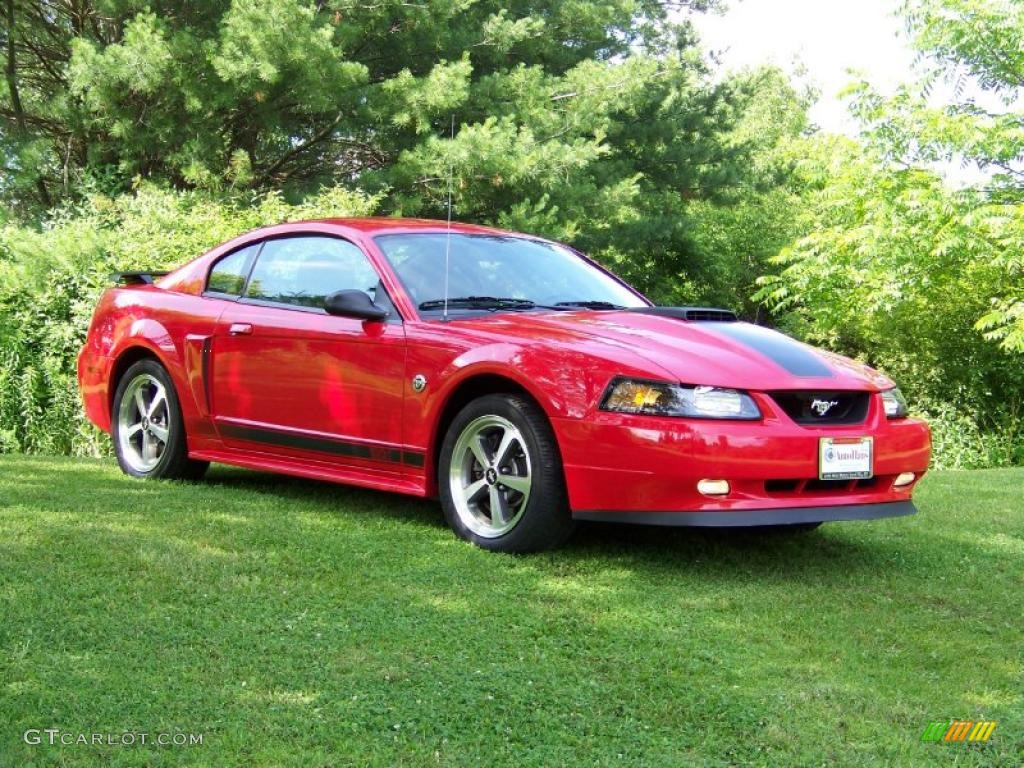 2004 Mustang Mach 1 Coupe - Torch Red / Dark Charcoal photo #3