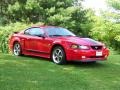 2004 Torch Red Ford Mustang Mach 1 Coupe  photo #3