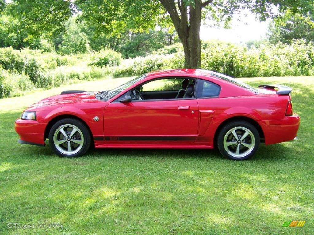 2004 Mustang Mach 1 Coupe - Torch Red / Dark Charcoal photo #8