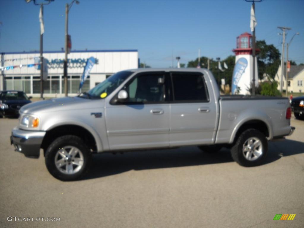 2003 F150 XLT SuperCrew 4x4 - Silver Metallic / Medium Graphite Grey photo #2