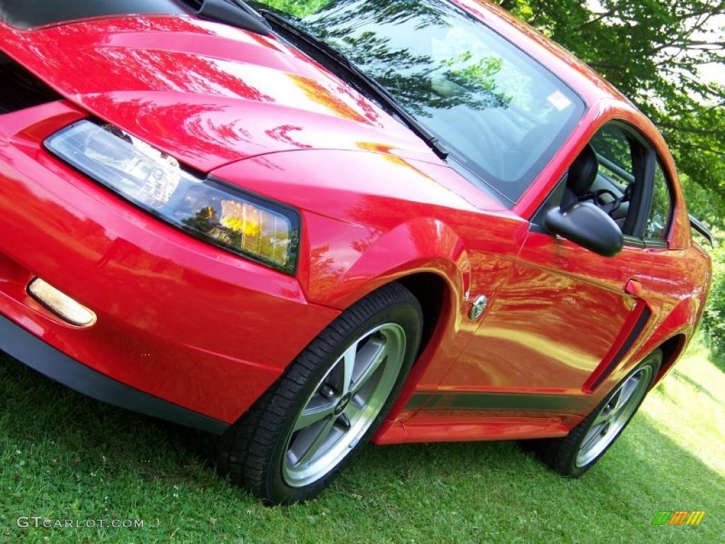 2004 Mustang Mach 1 Coupe - Torch Red / Dark Charcoal photo #12