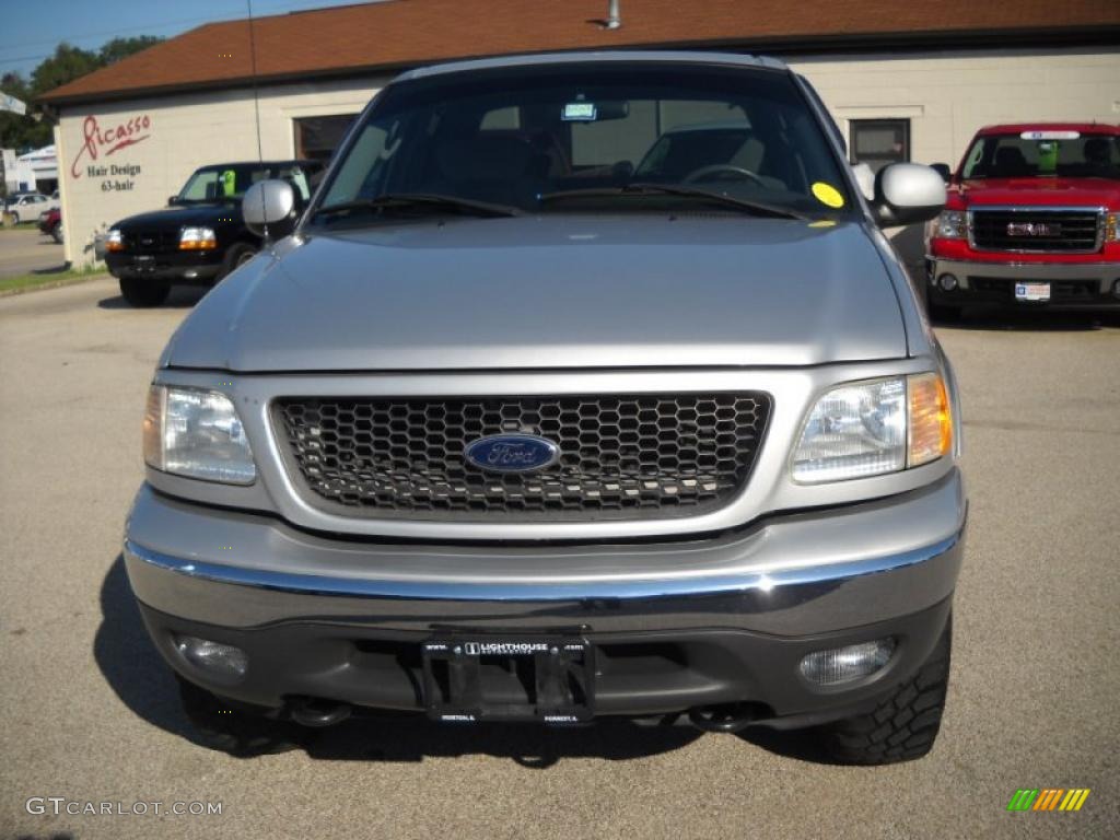 2003 F150 XLT SuperCrew 4x4 - Silver Metallic / Medium Graphite Grey photo #4