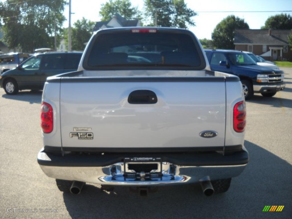 2003 F150 XLT SuperCrew 4x4 - Silver Metallic / Medium Graphite Grey photo #8