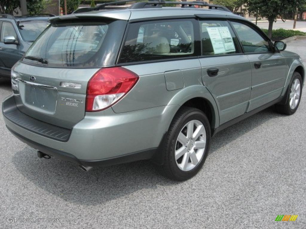 2009 Outback 2.5i Special Edition Wagon - Seacrest Green Metallic / Warm Ivory photo #7