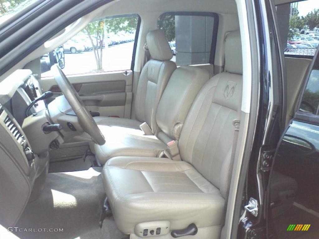 2008 Ram 3500 Laramie Quad Cab 4x4 Dually - Brilliant Black Crystal Pearl / Medium Slate Gray photo #25