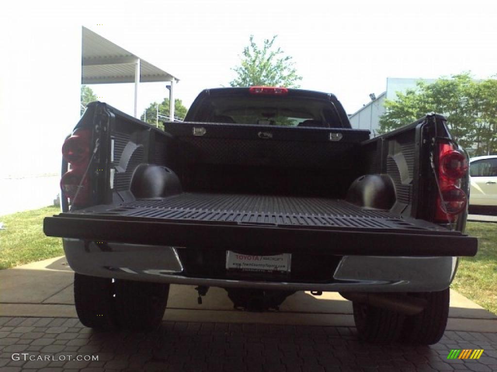 2008 Ram 3500 Laramie Quad Cab 4x4 Dually - Brilliant Black Crystal Pearl / Medium Slate Gray photo #34