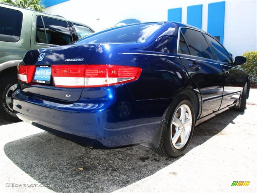 2003 Accord EX Sedan - Eternal Blue Pearl / Gray photo #2
