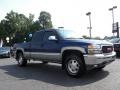 2001 Indigo Blue Metallic GMC Sierra 1500 SLE Extended Cab 4x4  photo #1