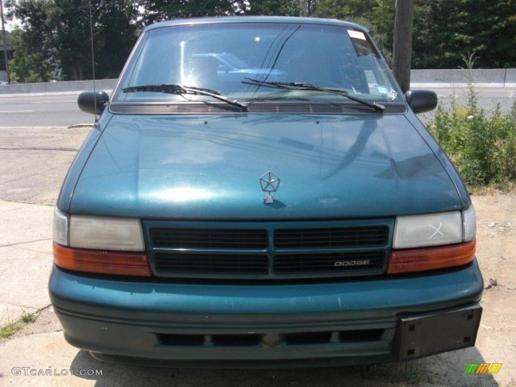 Emerald Green Pearl Dodge Caravan