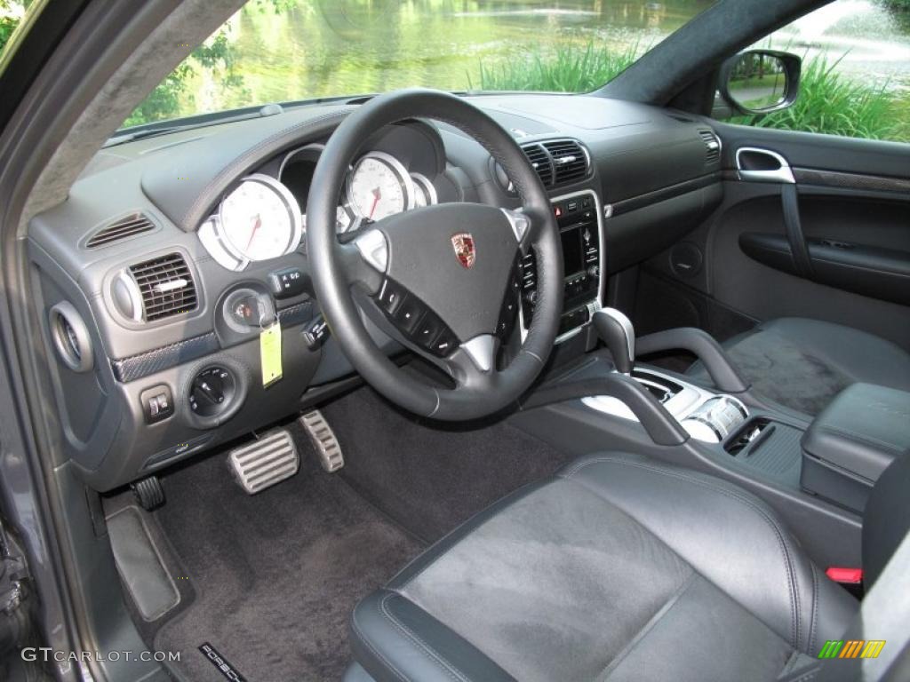 2009 Cayenne Turbo S - Lava Grey Metallic / Black w/Alcantara photo #15