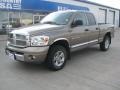 2007 Light Khaki Metallic Dodge Ram 1500 Laramie Quad Cab 4x4  photo #2