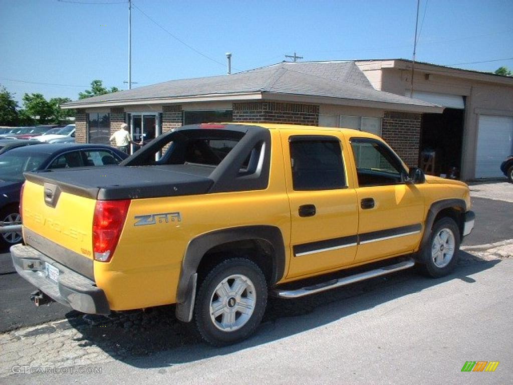 2003 Avalanche Z66 - Yellow / Dark Charcoal photo #4