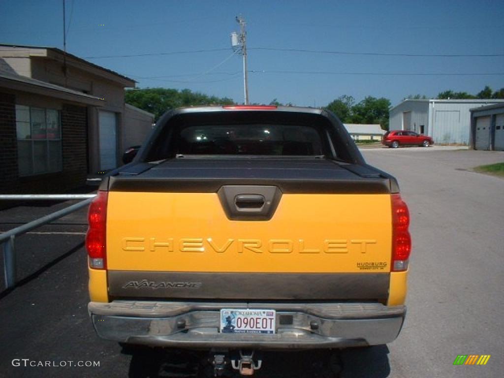 2003 Avalanche Z66 - Yellow / Dark Charcoal photo #5