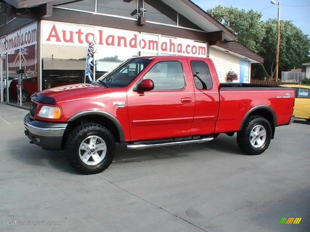 Bright Red Ford F150