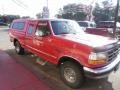 1995 Vermillion Red Ford F150 XLT Extended Cab 4x4  photo #4