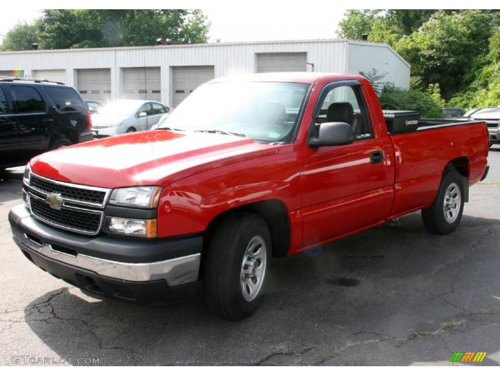 2007 Silverado 1500 Classic Work Truck Regular Cab - Victory Red / Dark Charcoal photo #1