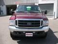 2004 Dark Toreador Red Metallic Ford F350 Super Duty XLT Crew Cab 4x4  photo #2