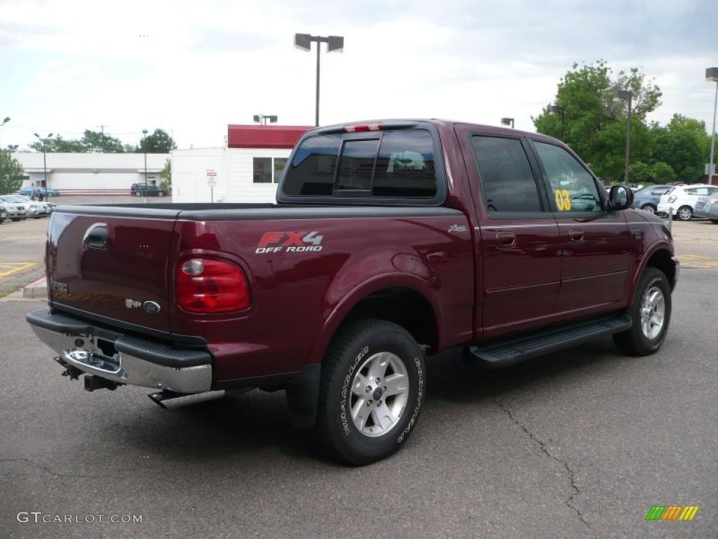 2003 Toreador Red Metallic Ford F150 Lariat Supercrew 4x4 32025314