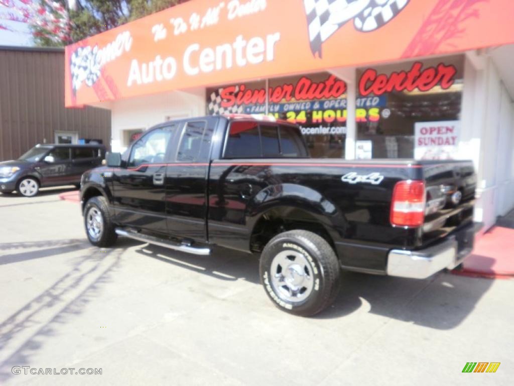 2006 F150 XLT SuperCab 4x4 - Black / Medium/Dark Flint photo #37