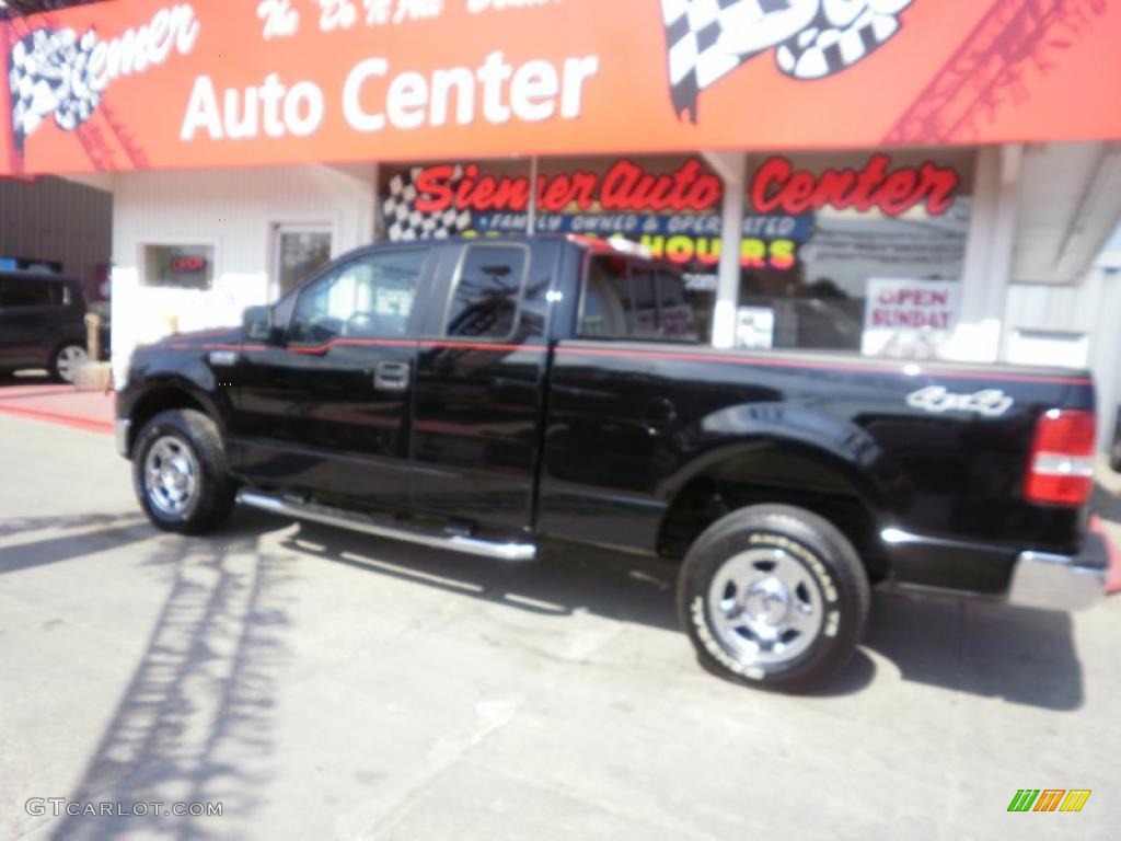 2006 F150 XLT SuperCab 4x4 - Black / Medium/Dark Flint photo #39