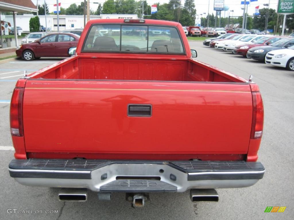 1996 C/K 3500 K3500 Regular Cab 4x4 - Victory Red / Dark Red photo #4