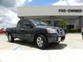 2007 Deep Water Blue/Green Nissan Titan SE King Cab  photo #1