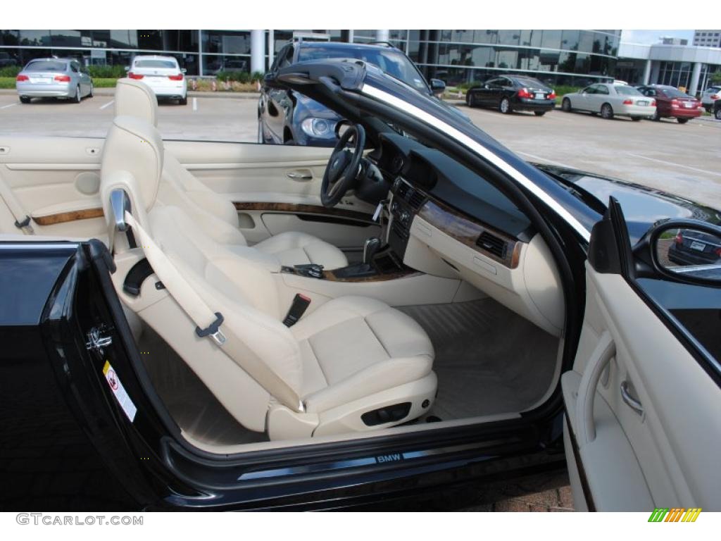 2007 3 Series 335i Convertible - Jet Black / Beige photo #9