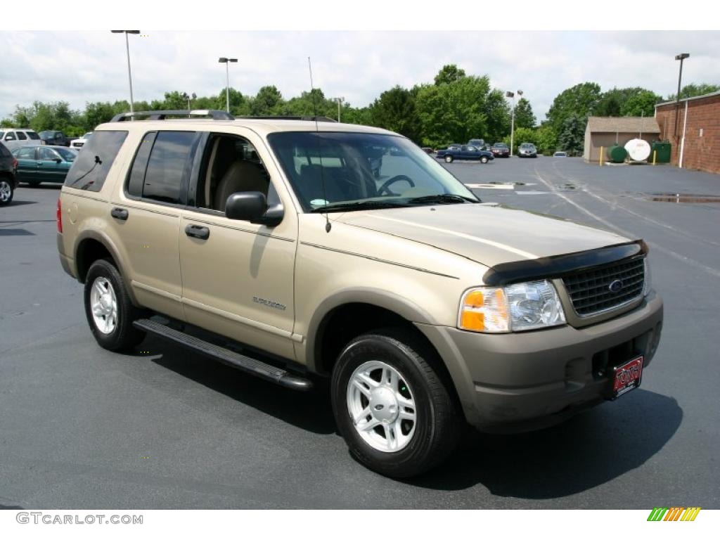 2002 Explorer XLS - Harvest Gold Metallic / Medium Parchment photo #1