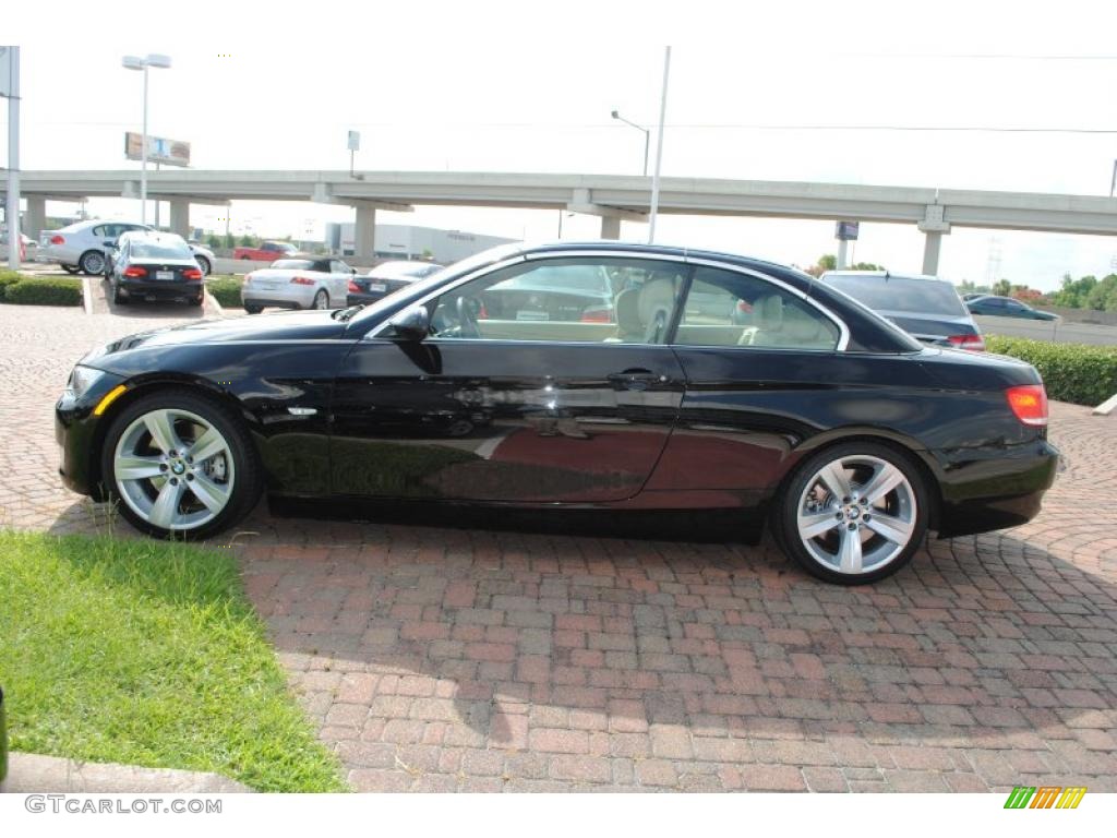 2007 3 Series 335i Convertible - Jet Black / Beige photo #17