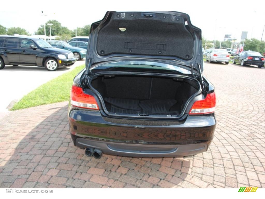 2008 1 Series 135i Coupe - Jet Black / Black photo #11