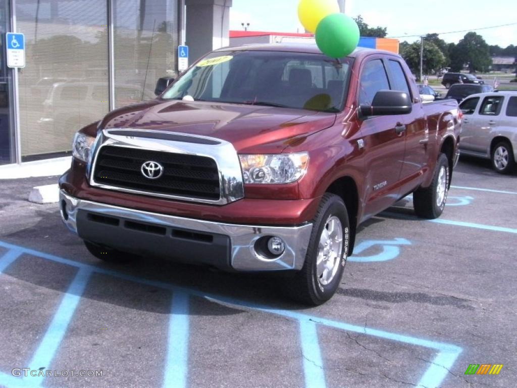 2007 Tundra SR5 TRD Double Cab - Salsa Red Pearl / Black photo #2