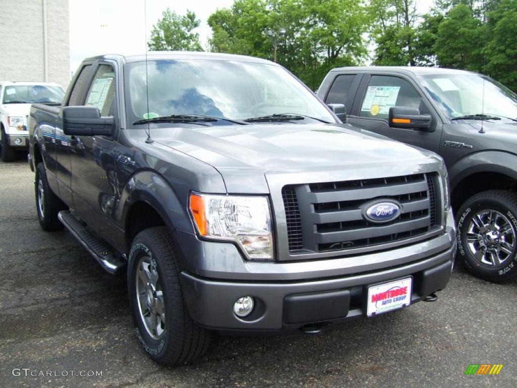 2010 F150 STX SuperCab 4x4 - Sterling Grey Metallic / Medium Stone photo #2