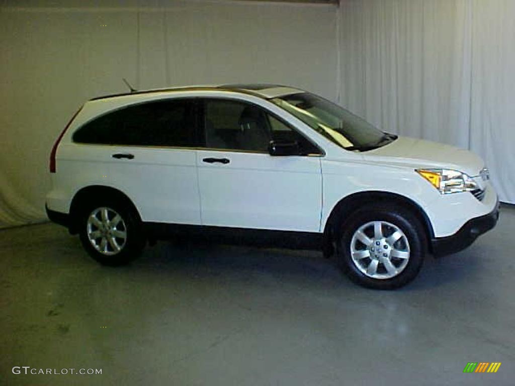 2007 CR-V EX 4WD - Taffeta White / Gray photo #3