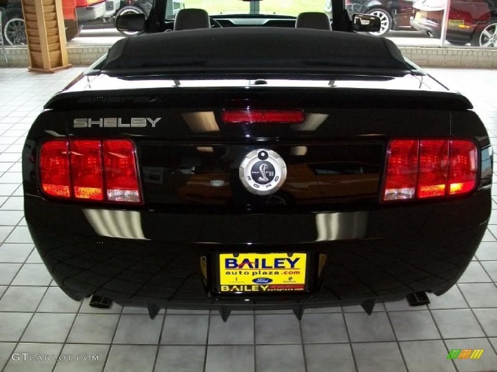 2007 Mustang Shelby GT500 Convertible - Black / Black Leather photo #5